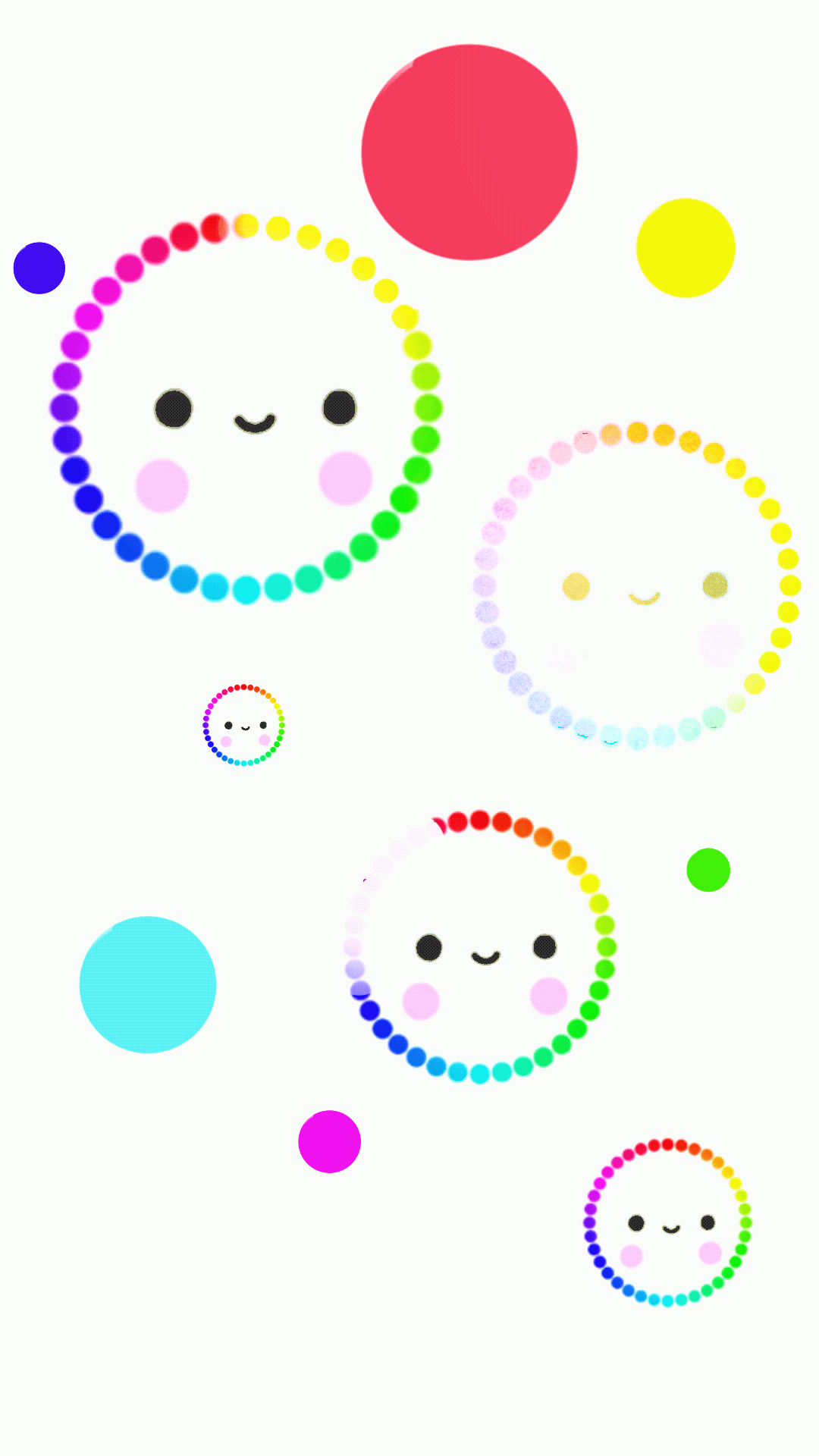 color wheel animation cute