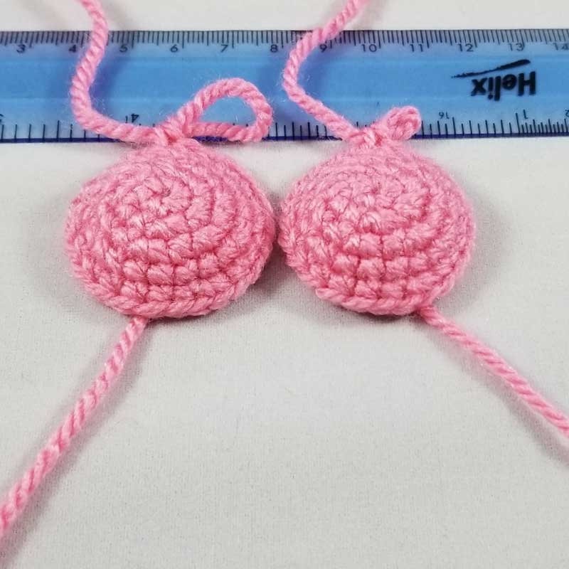 crochet circles pink