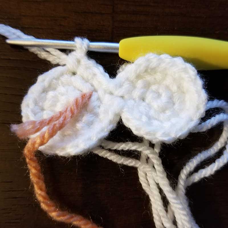 crochet circle for cloud