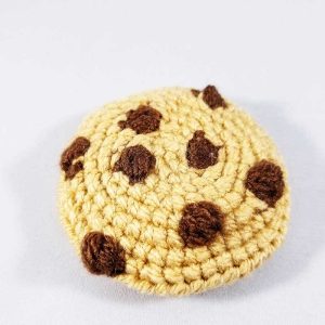 crochet chocolate chip cookie