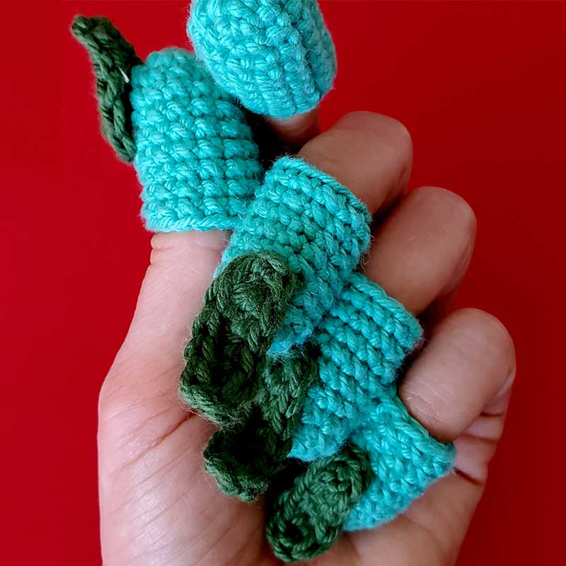 hand modeling crochet witch fingers