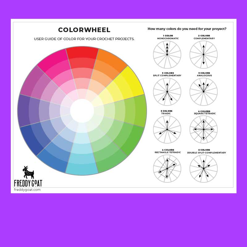 color wheel with color relationships