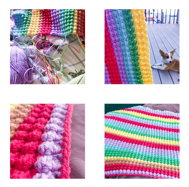 Rainbow Color Palette for Yarn Work