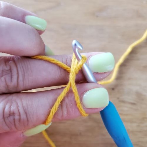 One is on your crochet hook