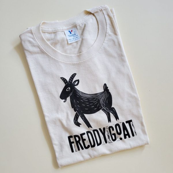 hand printed Freddy Goat t-shirt