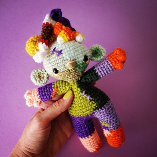 crochet toy- halloween sprite