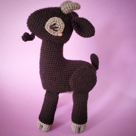 crochet goat toy