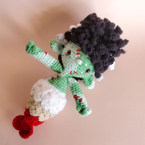 Crocheted Frankenstein Mermaid