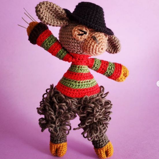 crochet freddy kreuger goat