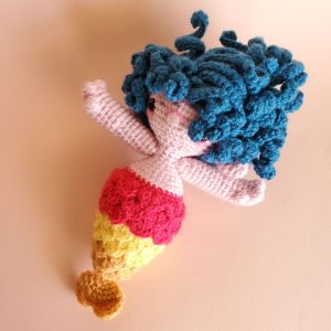 Pink and Blue mermaid doll