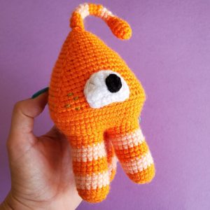 crochet alien toy